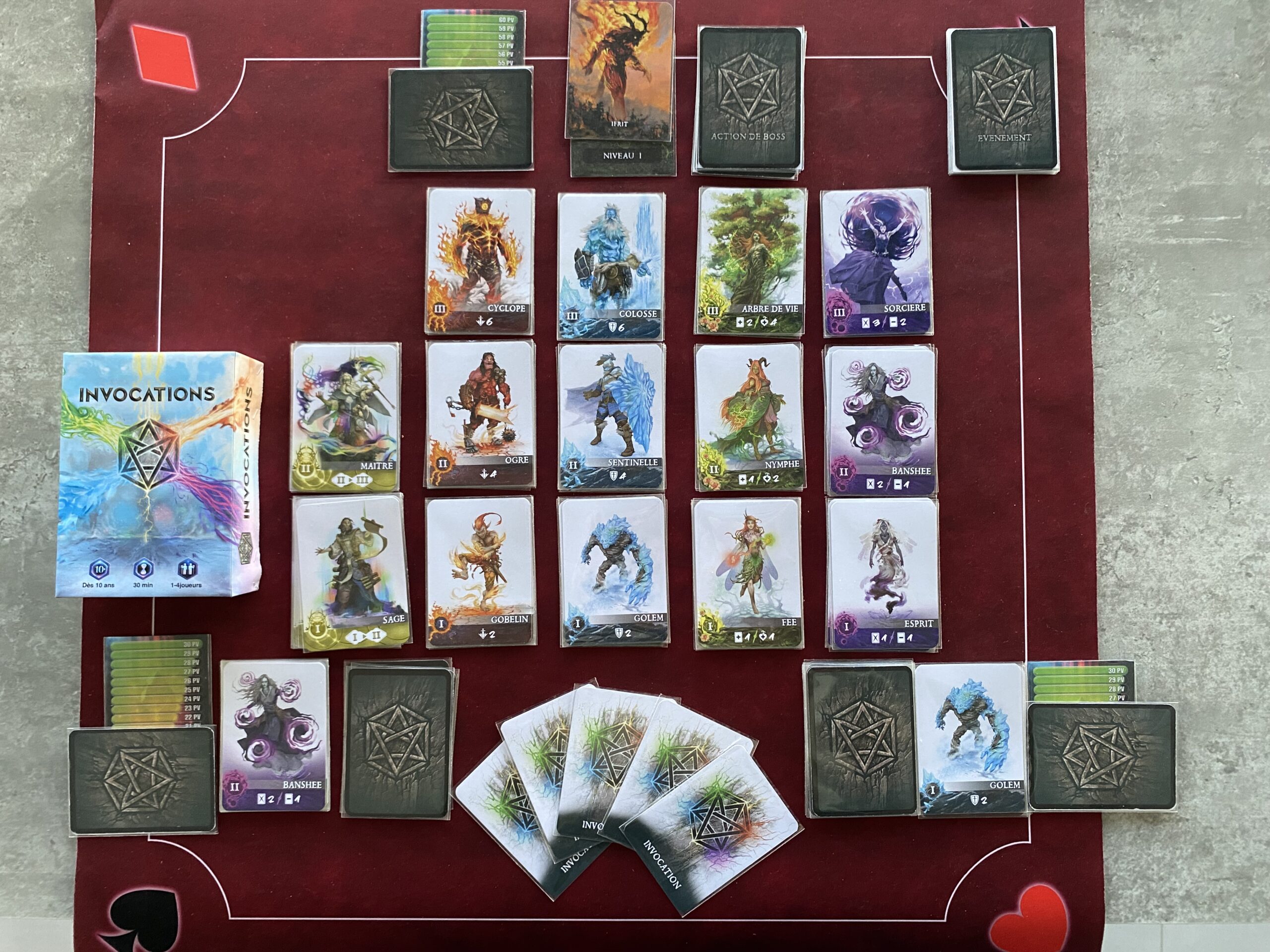 Invocations jeu de cartes